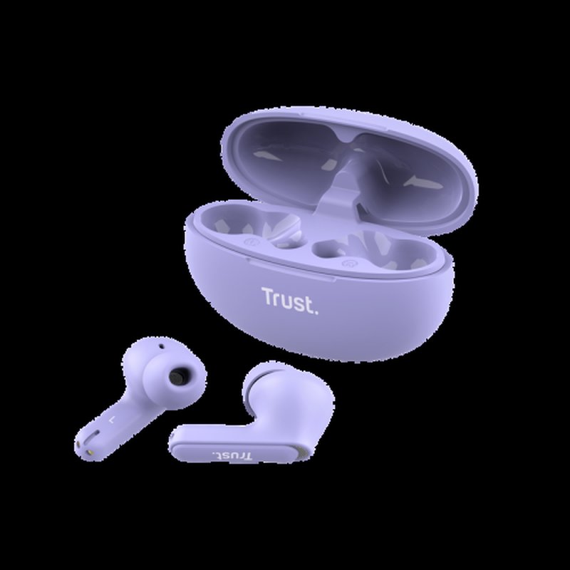 Trust Yavi Auriculares True Wireless Stereo (TWS) Dentro de oído Llamadas/Música USB Tipo C Bluetooth Púrpura Trust Yavi Auriculares True Wireless Stereo (TWS) Dentro de oído Llamadas/Música USB Tipo C Bluetooth Púrpura - Imagen 2