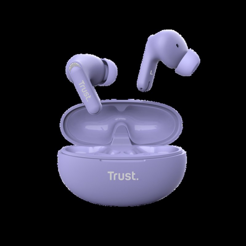 Trust Yavi Auriculares True Wireless Stereo (TWS) Dentro de oído Llamadas/Música USB Tipo C Bluetooth Púrpura Trust Yavi Auriculares True Wireless Stereo (TWS) Dentro de oído Llamadas/Música USB Tipo C Bluetooth Púrpura - Imagen 7