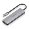 AISENS USB-C Dock 5 en 1, USB-C a 1xHDMI 2xUSB-A 1xUSB-C 1xUSB-C PD, Gris, 15cm
