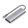 AISENS USB-C Dock 8 en 1, USB-C a 1xHDMI, 1xRJ45, 1xUSB-A 10G, 2xUSB-C 10G, 1xSD, 1xMicroSD, 1xUSB-C PD 100W, Gris, 20cm