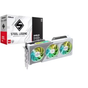 VGA ASROCK RX9060XT SL 16GO,AMD,RX9060XT,16GB,GDDR6,128BIT,2HDMI+2DP (3 VENTILADORES)