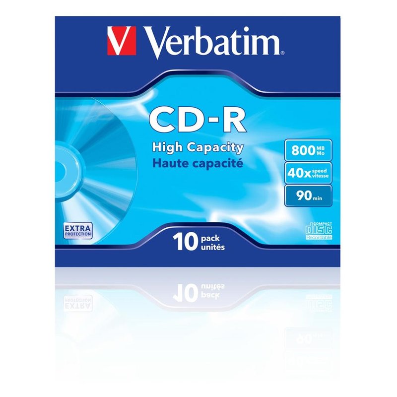 Verbatim CD-R High Capacity 800 MB 10 pieza(s) Verbatim CD-R High Capacity 800 MB 10 pieza(s)