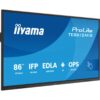 iiyama TE8612MIS-B4AG pantalla de señalización Pantalla plana para señalización digital 165,1 cm (65") LCD Wifi 400 cd / m² 4K Ultra HD Negro Pantalla táctil Procesador incorporado Android 11 24/7 iiyama TE8612MIS-B4AG pantalla de señalización Pantalla plana para señalización digital 165,1 cm (65") LCD Wifi 400 cd / m² 4K Ultra HD Negro Pantalla táctil Procesador incorporado Android 11 24/7