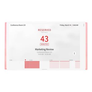 10.1" Room Scheduling TouchScreen LB WH