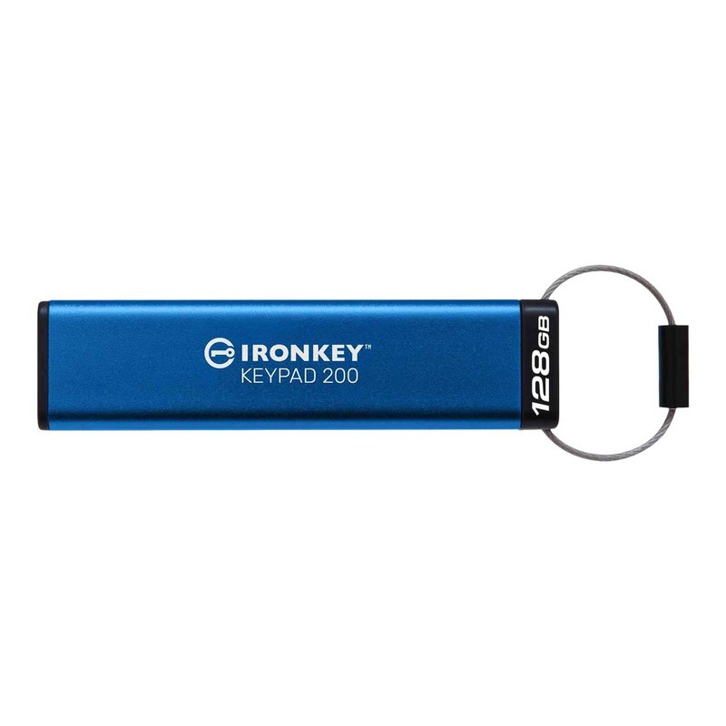 Kingston Technology IronKey Keypad 200 unidad flash USB 128 GB USB tipo A 3.2 Gen 1 (3.1 Gen 1) Azul Kingston Technology IronKey Keypad 200 unidad flash USB 128 GB USB tipo A 3.2 Gen 1 (3.1 Gen 1) Azul