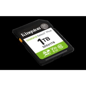 Kingston Technology 1 TB SDXC Canvas Select Plus Gen3 150 MB/s C10 UHS-I U3 V30
