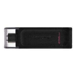 Kingston Technology DataTraveler 70 unidad flash USB 256 GB USB Tipo C 3.2 Gen 1 (3.1 Gen 1) Negro