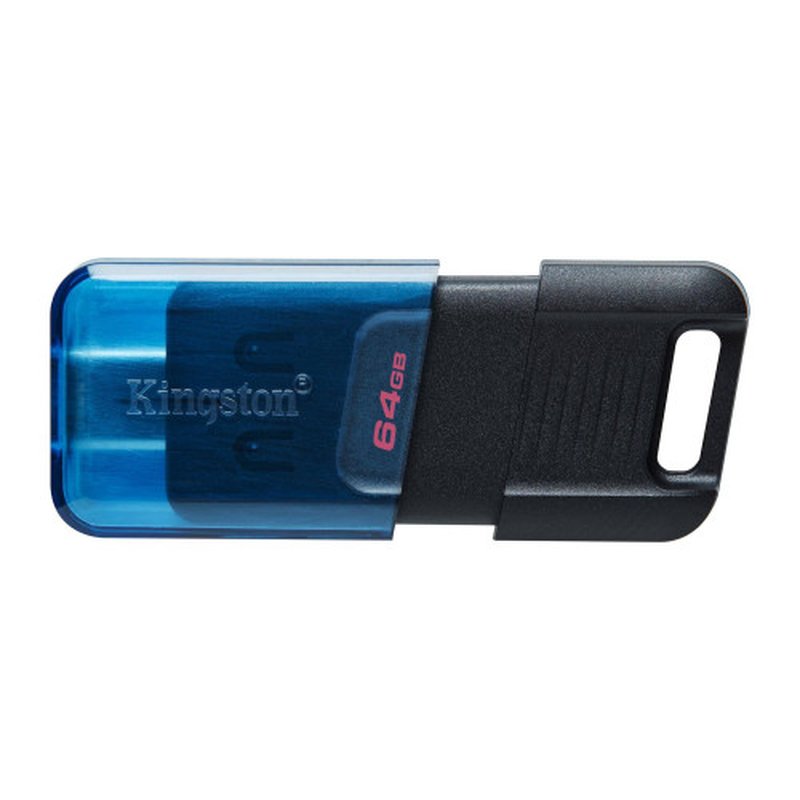 Kingston Technology DataTraveler 80 M unidad flash USB 64 GB USB Tipo C 3.2 Gen 1 (3.1 Gen 1) Negro, Azul Kingston Technology DataTraveler 80 M unidad flash USB 64 GB USB Tipo C 3.2 Gen 1 (3.1 Gen 1) Negro, Azul