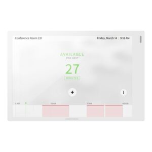 7" Room Scheduling Touch Screen LB WH