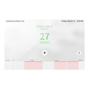 Alternative view of 7 in. Room Scheduling Touch Screen White