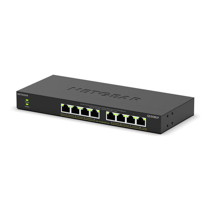 8-PORT POE GIGABIT UNMANAGED SWITCH GS3 8-PORT POE GIGABIT UNMANAGED SWITCH GS3