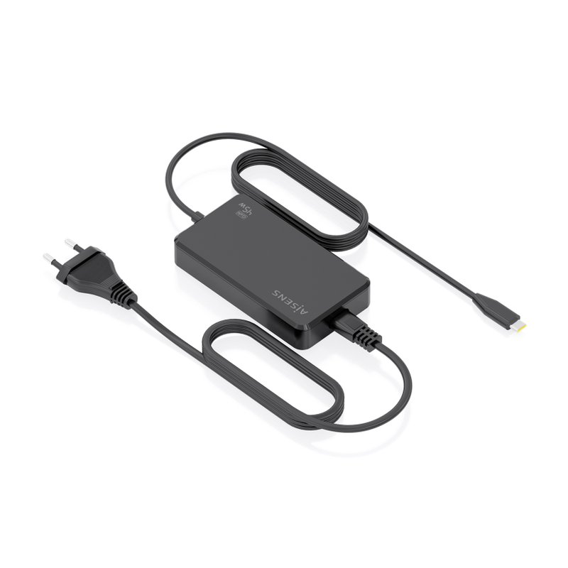 AISENS Cargador De Sobremesa GaN 45W PD3.0 1xUSB-C 1.8m, Negro