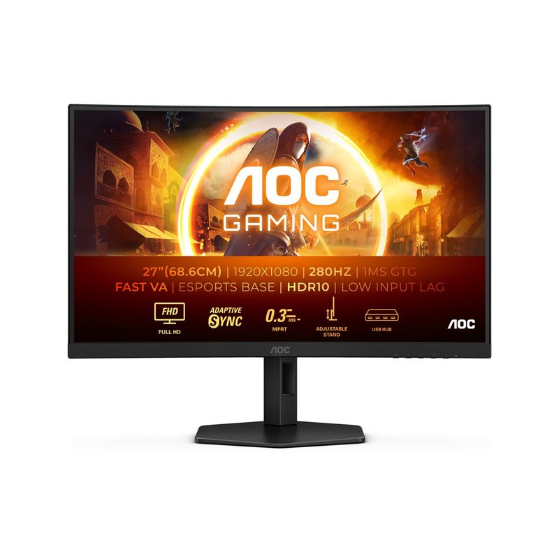 AOC G4 C27G4ZXU pantalla para PC 68,6 cm (27") 1920 x 1080 Pixeles Full HD LED Negro