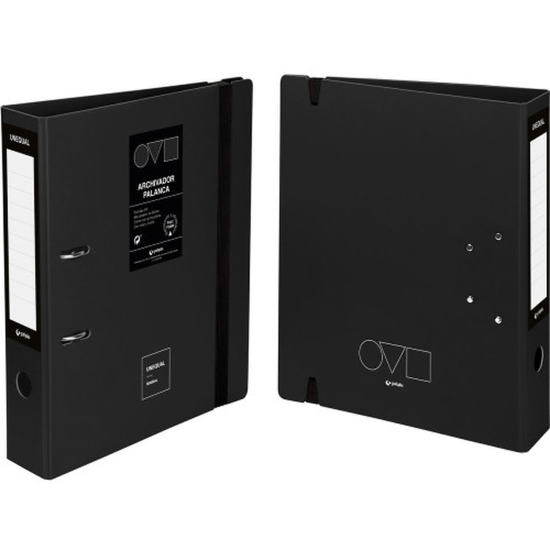 ARCHIVADOR A4 65MM EN POLYFOAM UNEQUAL MINIMAL NEGRO GRAFOPLAS 17262810 ARCHIVADOR A4 65MM EN POLYFOAM UNEQUAL MINIMAL NEGRO GRAFOPLAS 17262810