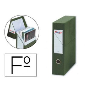 ARCHIVADOR CON TAPA PARDO CARTON