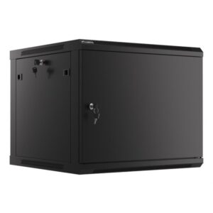 ARMARIO LANBERG MURAL RACK 19" 9U/600X600 FLAT PACK AUTOENSAM NEGRO PTA METALICA