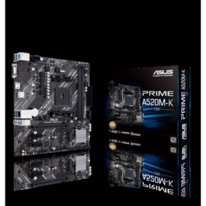 ASUS PRIME A520M-K AMD A520 Zócalo AM4 micro ATX ASUS PRIME A520M-K AMD A520 Zócalo AM4 micro ATX