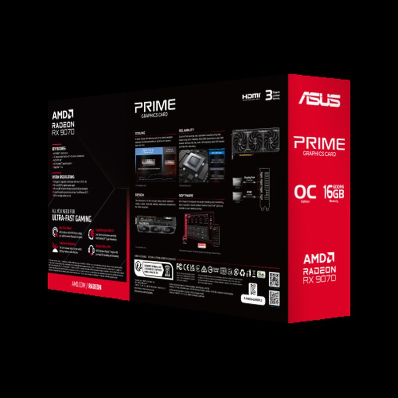 ASUS Prime -RX9070-O16G-EVO AMD Radeon RX 9070 16 GB GDDR6 - Imagen 18