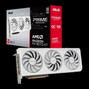 ASUS Prime -RX9070XT-O16G-WHITE AMD Radeon RX 9070 XT 16 GB GDDR6