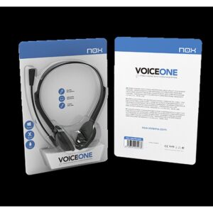 AURICULAR + MIC NOX VOICEONE JACK BLACK AURICULAR + MIC NOX VOICEONE JACK BLACK
