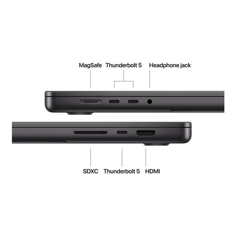 MBP 16 Space Black/14C/32C GPU/36GB/1T MBP 16 Space Black/14C/32C GPU/36GB/1T - Imagen 3