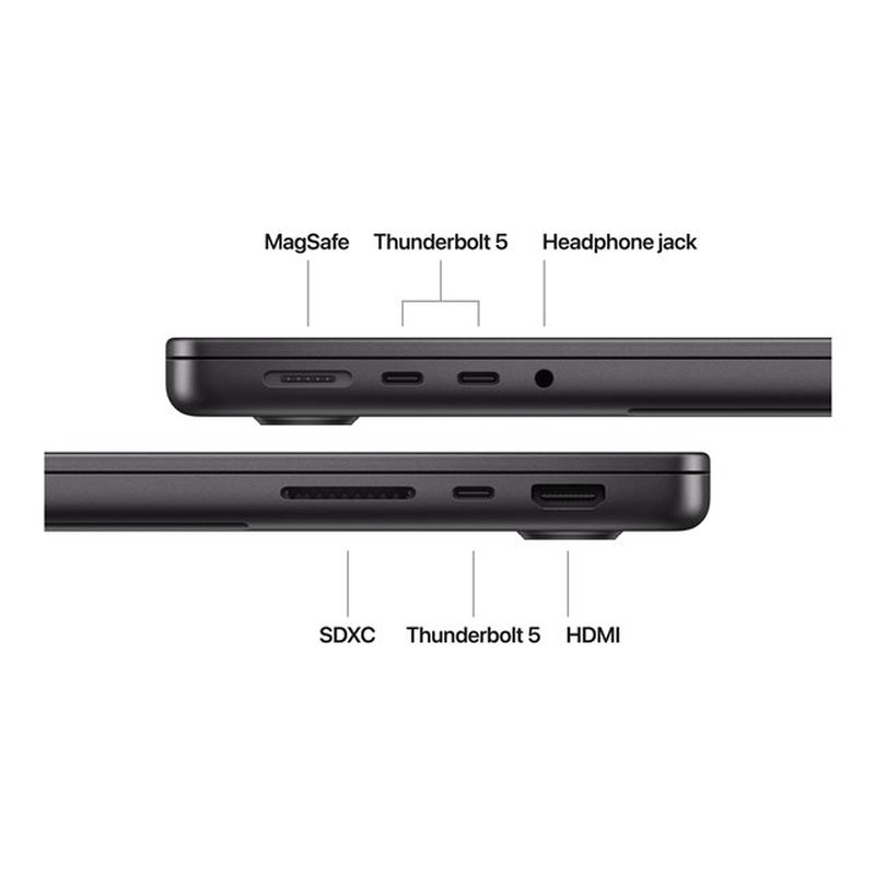 MBP 14 Space Black/14C/32C GPU/36GB/1T MBP 14 Space Black/14C/32C GPU/36GB/1T - Imagen 4