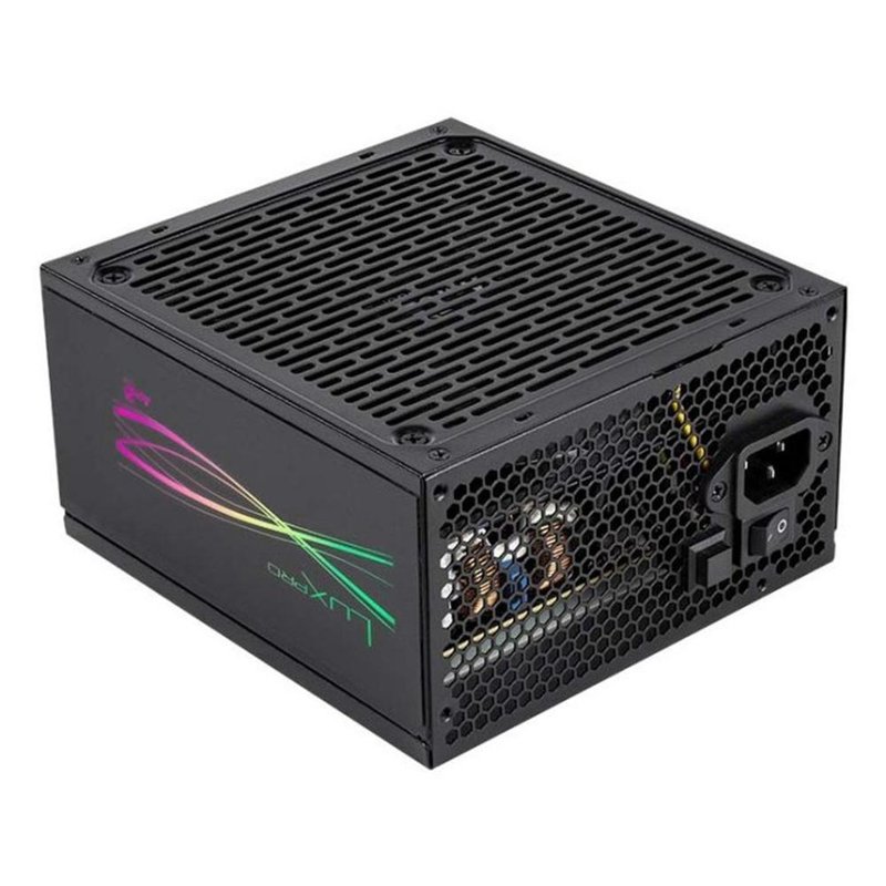 Aerocool LUXPRORGB750M unidad de fuente de alimentación 750 W 20+4 pin ATX ATX Negro Aerocool LUXPRORGB750M unidad de fuente de alimentación 750 W 20+4 pin ATX ATX Negro