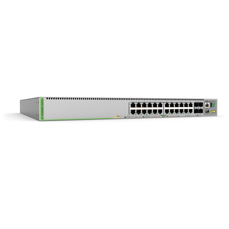 Allied Telesis AT-GS980MX/28PSM-50 switch Gestionado L3 Gigabit Ethernet (10/100/1000) Energía sobre Ethernet (PoE) 1U Gris Allied Telesis AT-GS980MX/28PSM-50 switch Gestionado L3 Gigabit Ethernet (10/100/1000) Energía sobre Ethernet (PoE) 1U Gris