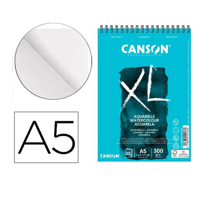 BLOC DIBUJO ACUARELA CANSON XL A BLOC DIBUJO ACUARELA CANSON XL A