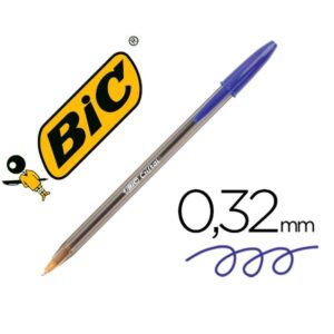 BOLIGRAFO BIC CRISTAL AZUL UNIDA | PACK 50 UNIDADES
