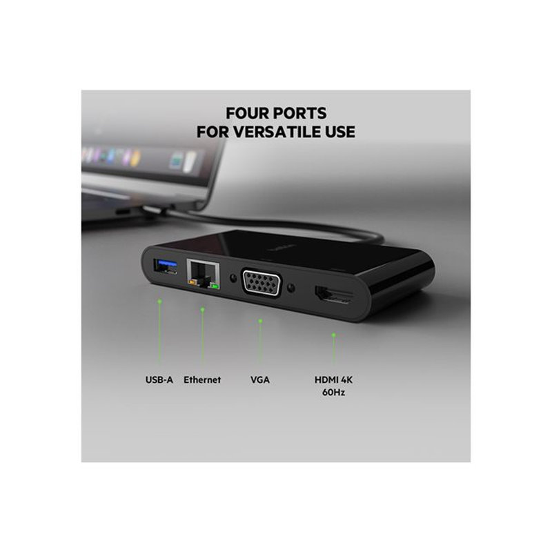 Belkin AVC005BTBK hub de interfaz USB 3.2 Gen 1 (3.1 Gen 1) Type-C Negro Belkin AVC005BTBK hub de interfaz USB 3.2 Gen 1 (3.1 Gen 1) Type-C Negro - Imagen 8