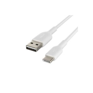 Belkin BOOST CHARGE - Cable USB - 24 pin USB-C (M) a USB (M) - 3 m - blanco Belkin BOOST CHARGE - Cable USB - 24 pin USB-C (M) a USB (M) - 3 m - blanco