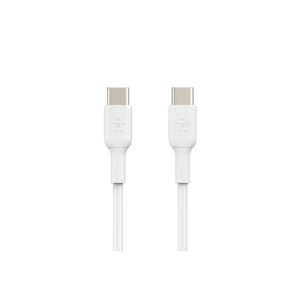 Belkin BOOST CHARGE - Cable USB - 24 pin USB-C (M) a 24 pin USB-C (M) - 2 m - blanco Belkin BOOST CHARGE - Cable USB - 24 pin USB-C (M) a 24 pin USB-C (M) - 2 m - blanco