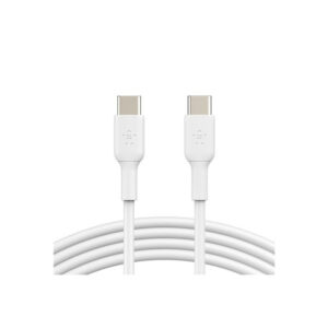 Belkin BOOST CHARGE - Cable USB - 24 pin USB-C (M) a 24 pin USB-C (M) - 2 m - blanco Belkin BOOST CHARGE - Cable USB - 24 pin USB-C (M) a 24 pin USB-C (M) - 2 m - blanco