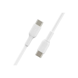 Belkin BOOST CHARGE - Cable USB - 24 pin USB-C (M) a 24 pin USB-C (M) - 2 m - blanco Belkin BOOST CHARGE - Cable USB - 24 pin USB-C (M) a 24 pin USB-C (M) - 2 m - blanco