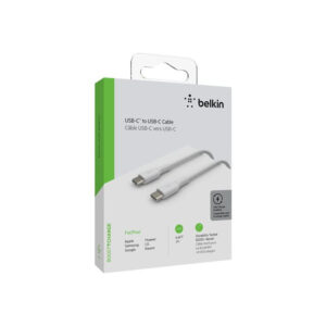 Belkin CAB003BT2MWH cable USB 2 m USB C Blanco