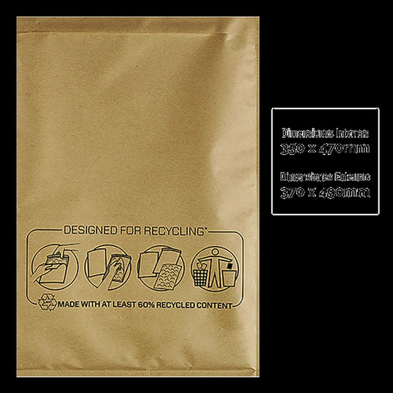 CAJA 50 BOLSAS BURBUJA BB-20 350X470 BANKERS BOX 7376002 - Imagen 2