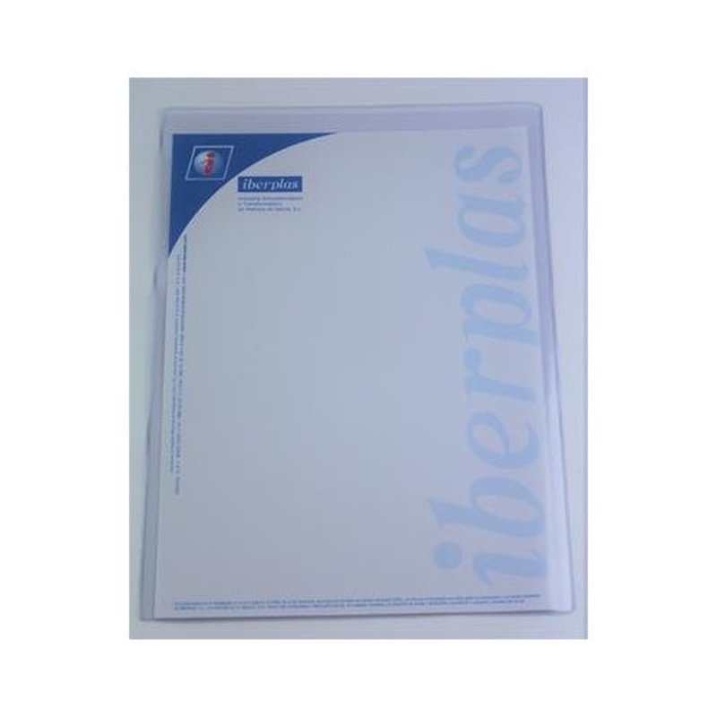 CAJA 50 FUNDAS FORMATO A3 "U" PORTADOCUMENTOS PVC CRISTAL 150 MICRAS IBERPLAS 86Q50 CAJA 50 FUNDAS FORMATO A3 "U" PORTADOCUMENTOS PVC CRISTAL 150 MICRAS IBERPLAS 86Q50