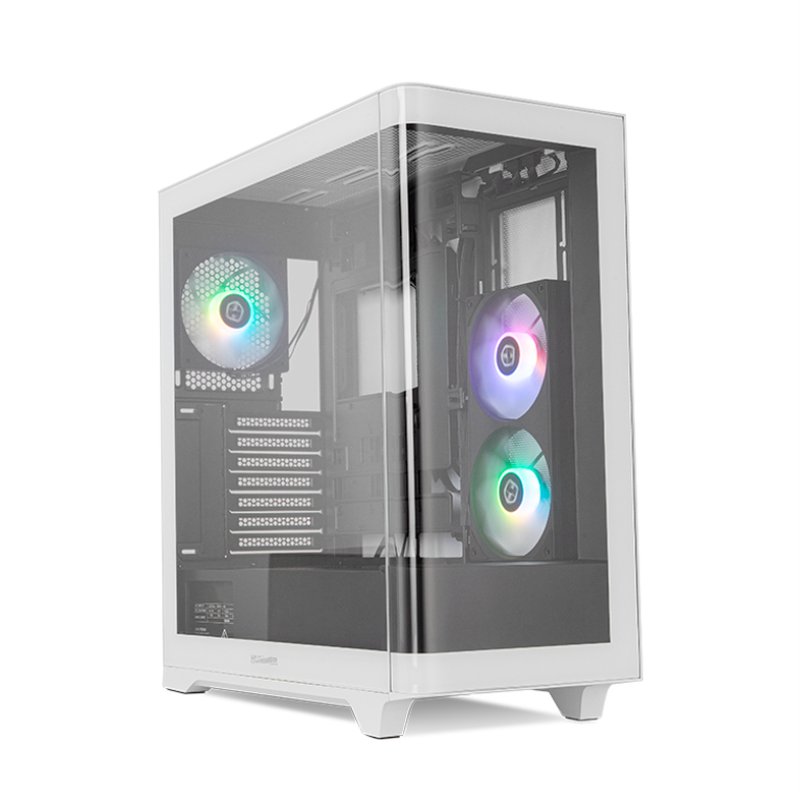 CAJA NOX HUMMER ETHER ATX SEMITORRE CRISTAL CURVO NEGRO-BLANCO CAJA NOX HUMMER ETHER ATX SEMITORRE CRISTAL CURVO NEGRO-BLANCO