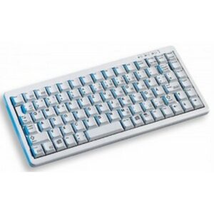 CHERRY Compact-Keyboard G84-4100 teclado USB + PS/2 AZERTY Gris