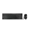 CHERRY DW 9500 SLIM teclado Ratón incluido RF Wireless + Bluetooth AZERTY Belga Negro, Gris