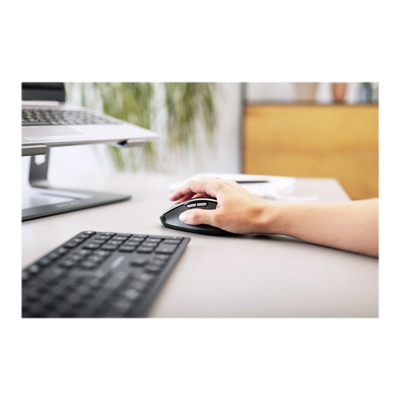 CHERRY DW 9500 SLIM teclado Ratón incluido RF Wireless + Bluetooth QWERTY Inglés Negro, Gris - Imagen 3