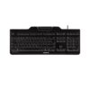 CHERRY KC 1000 SC teclado USB AZERTY Francés Negro