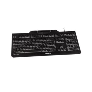CHERRY KC 1000 SC teclado USB AZERTY Francés Negro