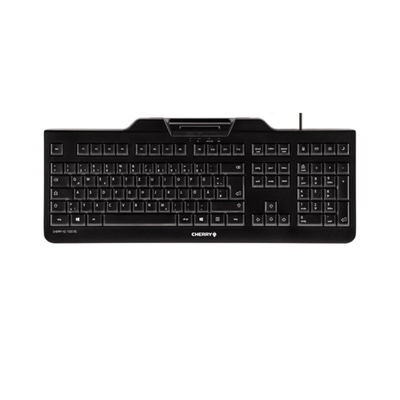 CHERRY KC 1000 SC teclado USB QWERTY Inglés del Reino Unido Negro