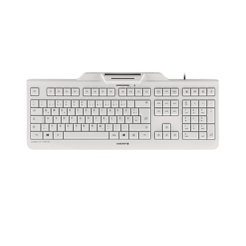 CHERRY KC 1000 SC teclado USB QWERTY Nórdico Negro