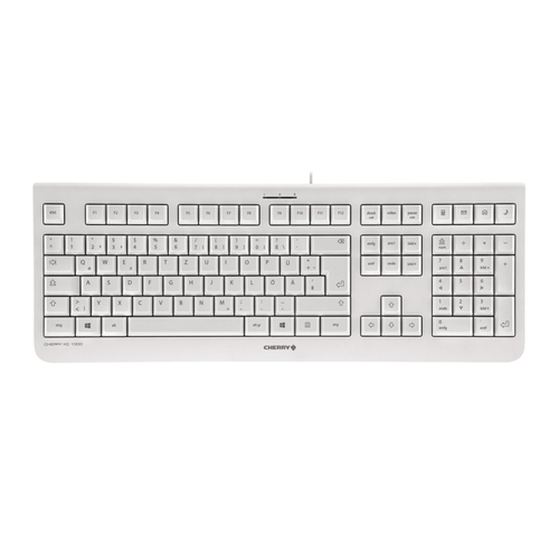 CHERRY KC 1000 teclado USB QWERTY Nórdico Gris