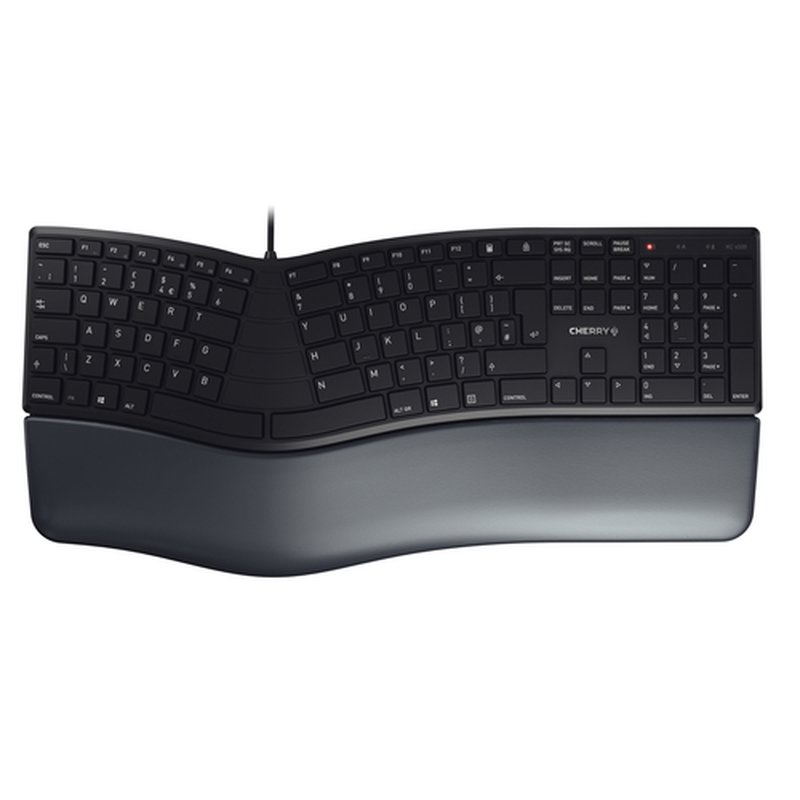 CHERRY KC 4500 ERGO teclado USB QWERTY Inglés del Reino Unido Negro