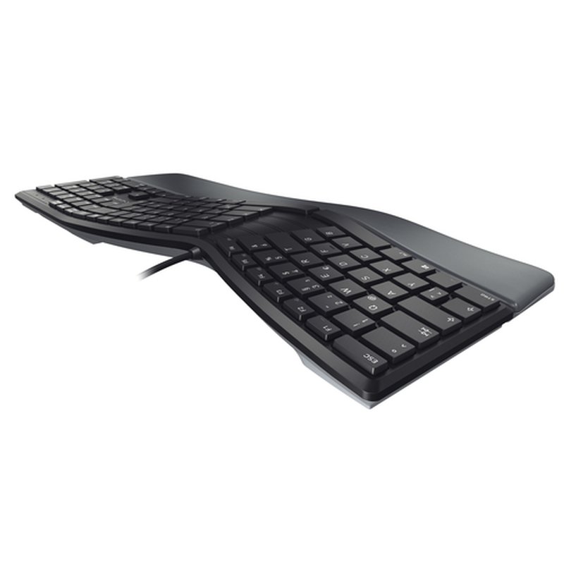 CHERRY KC 4500 ERGO teclado USB QWERTY Inglés del Reino Unido Negro - Imagen 4