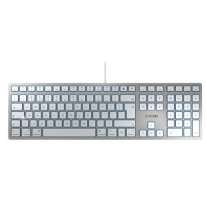 CHERRY KC 6000 SLIM FOR MAC teclado USB QWERTY Inglés del Reino Unido Plata